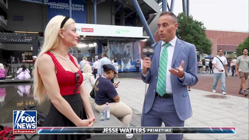'Jesse Watters Primetime’ hits the US Open to ask fans about tennis, love, and $25 drinks