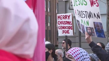 Protesters confront Biden officials on Christmas Day in Washington, DC