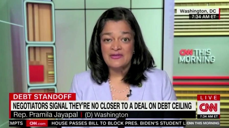 Rep. Jayapal clashes with CNN host over Americans supporting spending cuts as part of debt limit deal