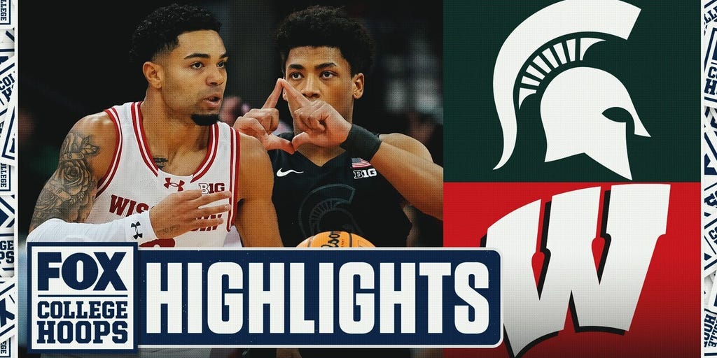No. 10 Michigan State Spartans vs. Wisconsin Badgers Highlights 🏀 FOX College Hoops