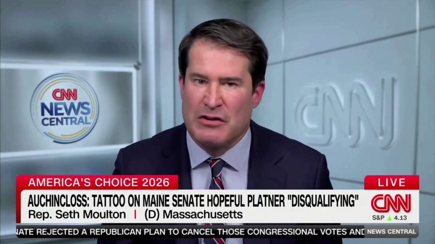 Seth Moulton claims Platner's tattoo is not 'disqualifying'