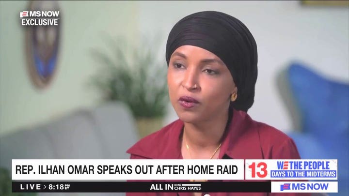 Ilhan Omar gives first post-raid interview on MS NOW