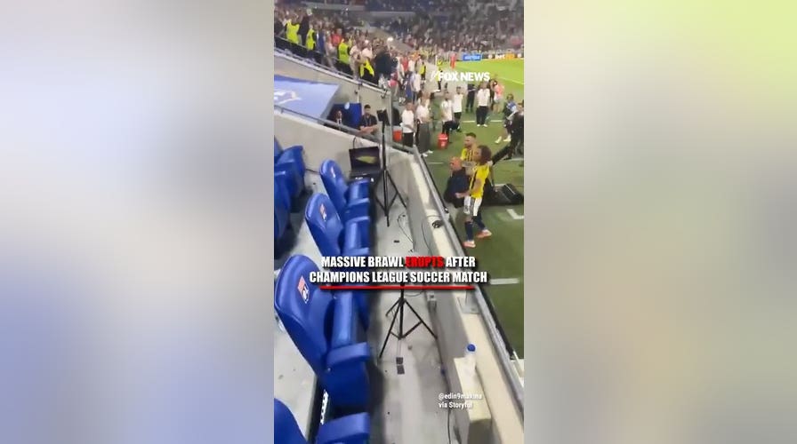 Brawl erupts after Champions League soccer match