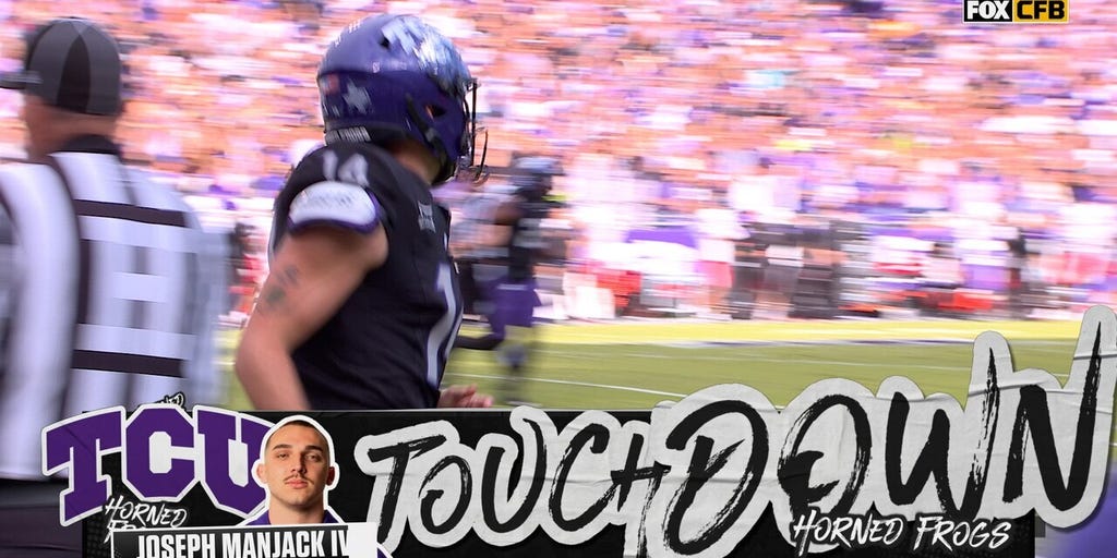 Josh Hoover connects with Joseph Manjack IV for three-yard TD, giving TCU early lead over Cincinnati