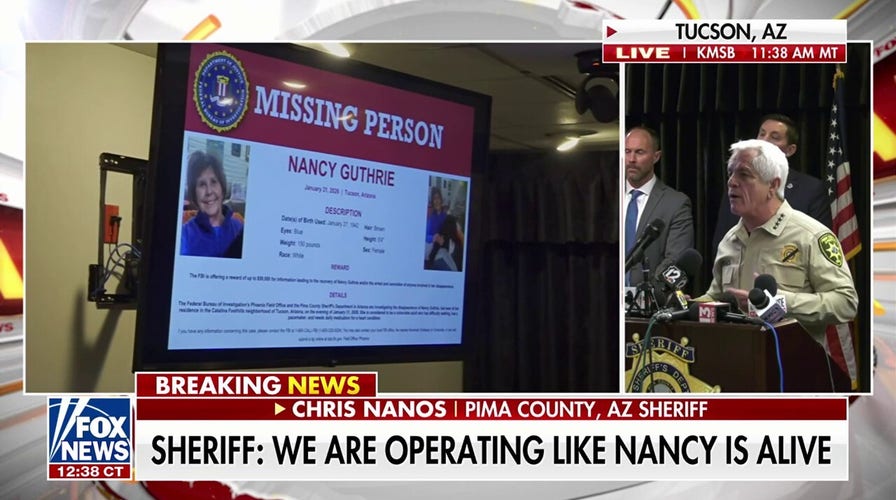 Pima County sheriff says cipher  has been 'ruled retired  yet' arsenic  a fishy  successful  Nancy Guthrie disappearance