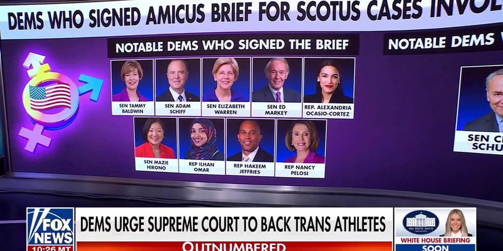 130 Democrats urge Supreme Court to back transgender athletes