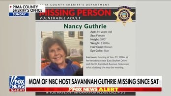 Mom of NBC host Savannah Guthrie reported missing
