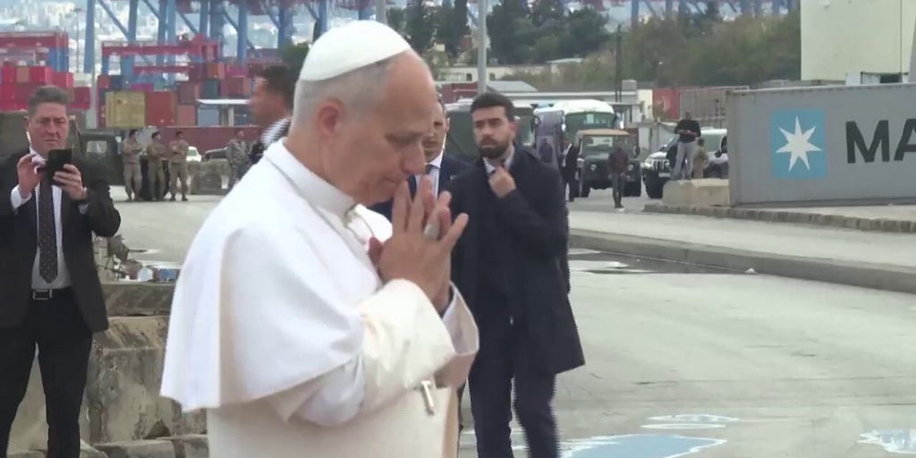 Pope Leo XIV visits site of 2020 Beirut port explosion