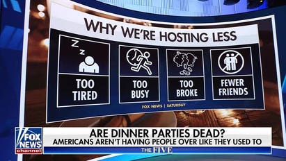 Are dinner parties dead? Data shows decline in Americans hosting at home