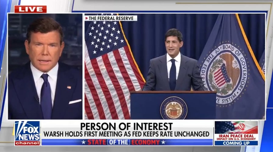 Fed Reserve chair Kevin Warsh keeps interest rates unchanged in first meeting