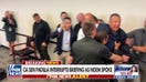 Calif. Sen. Alex Padilla detained after storming Noem news conference