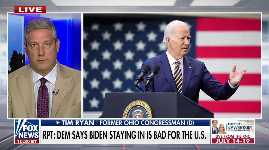 'The clock is ticking' for Democrats to make a decision on Biden, Tim Ryan warns: ‘Getting antsy’