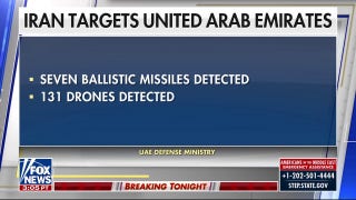 UAE Defense Ministry reports 7 ballistic missiles, 131 drones fired at country