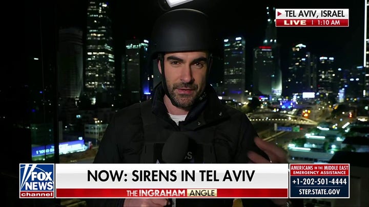 Tel Aviv under ballistic missile fire as sirens sound across city