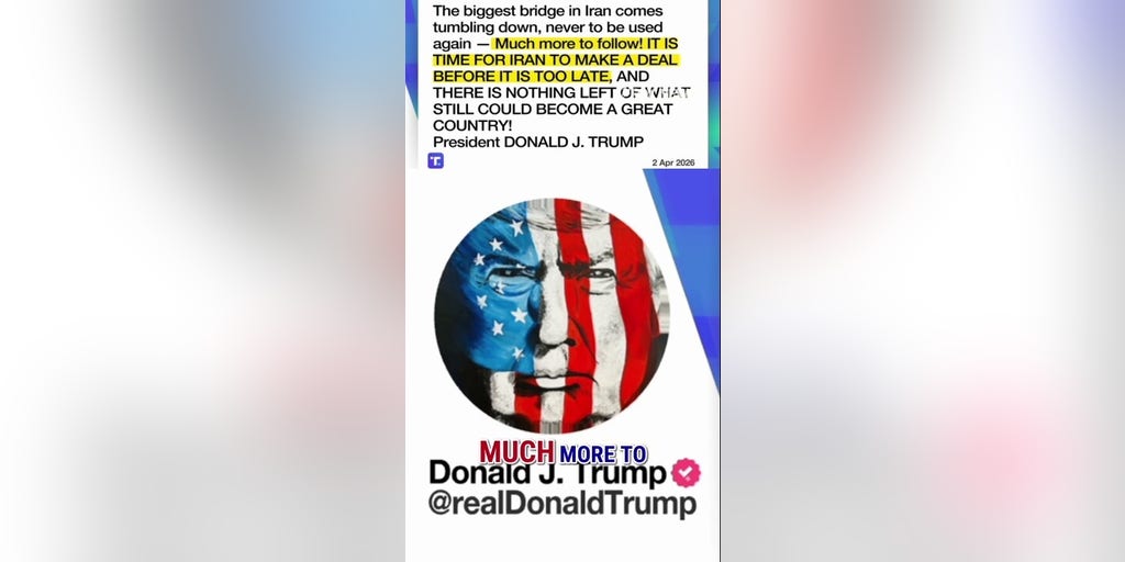 Trump vows 'MUCH MORE TO COME' after Iranian civilian bridge DESTROYED