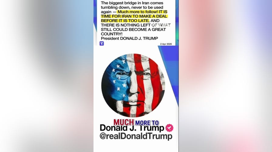 Trump vows 'MUCH MORE TO COME' after Iranian civilian bridge DESTROYED