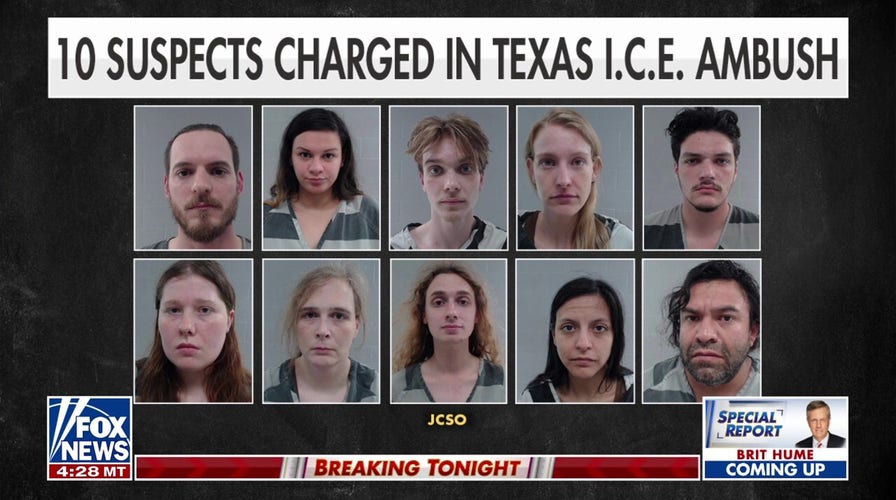 10 suspects charged in planned ambush of Texas immigration facility