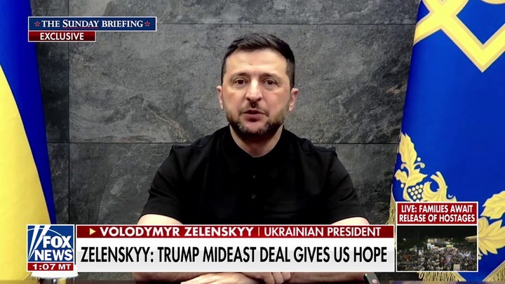 Zelenskyy says Trump’s Middle East deal gives him hope