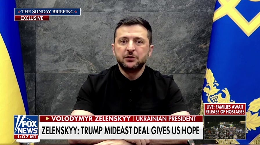 Zelenskyy says Trump’s Middle East deal gives him hope