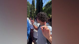 WATCH: UCLA student blocked from getting to class by anti-Israel protesters - Fox News