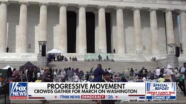 March on Washington gathers at Lincoln Memorial