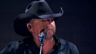 Jason Aldean performs his new single at the Fox Nation's Patriot Awards