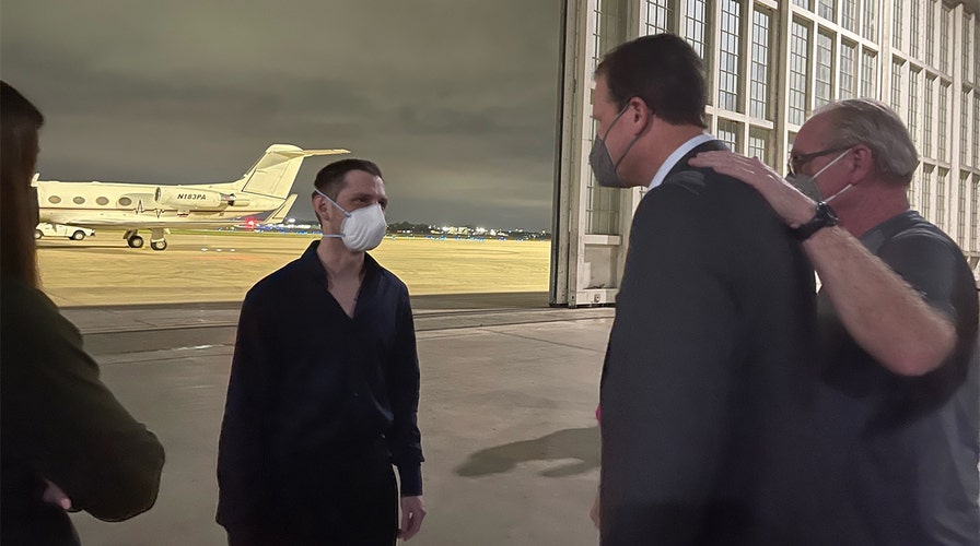 Family of Marine formerly jailed in Russia hold joint media availability