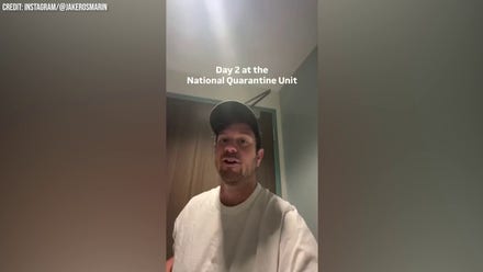 Jake Rosmarin shows social media viewers the hantavirus quarantine unit at UMNC