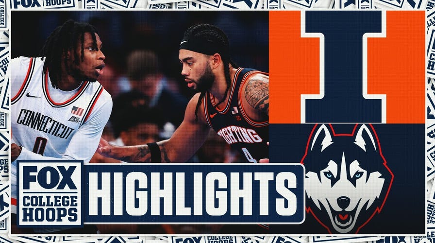 No. 13 Illinois Fighting Illini vs. No. 5 UConn Huskies Highlights 🏀 FOX College Hoops