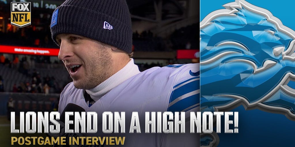 'It's about pride' 💙 Jared Goff on future of Lions 👀 Amon-Ra St. Brown talks win vs Bears