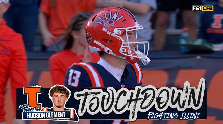 Luke Altmyer connects with Hudson Clement for 22-yard TD, giving Illinois pb implicit Maryland