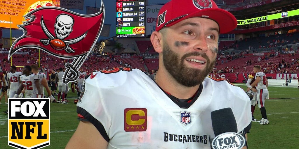 'Proud of our guys' – Baker Mayfield shows high praise for Buccaneers after Week 1 win over Commanders | NFL on FOX