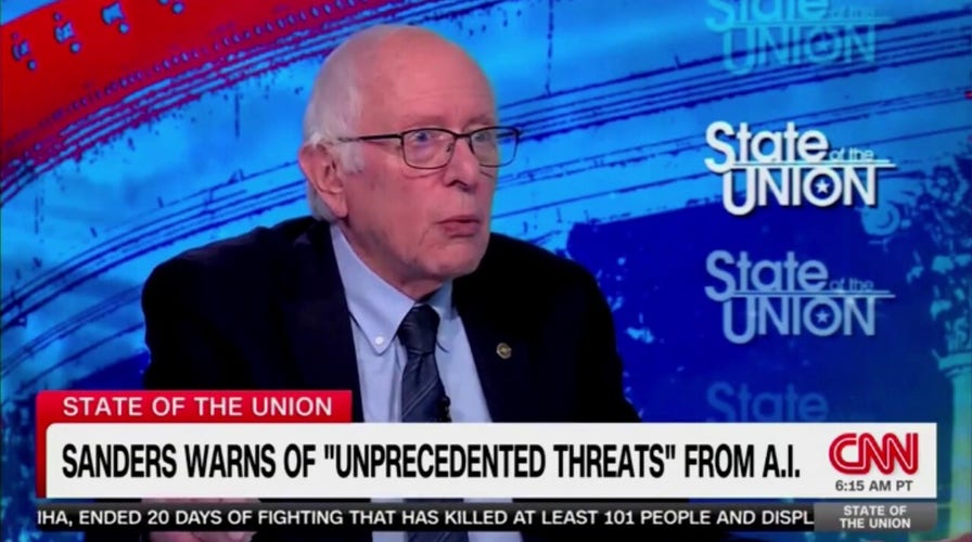 Sanders rails against AI, says 'science-fiction fear' of it running the world not an outrageous idea