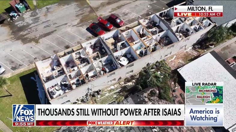 Isaias leaves 'jaw-dropping' trail of destruction across Florida