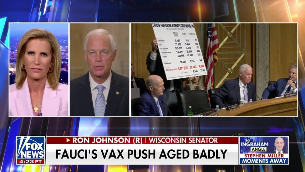 Sen Ron Johnson says a transcribed interview is next for Dr Fauci investigation