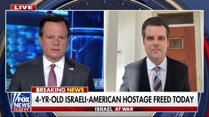 Matt Gaetz gives Biden an 'F' grade for handling of Israel-Hamas conflict: 'Let's not fund' Hamas