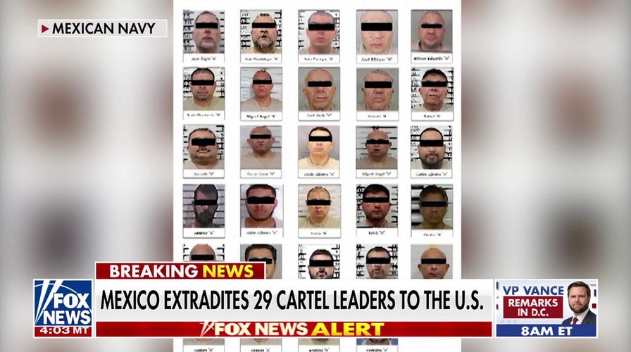 Mexico extradites 29 cartel leaders to US