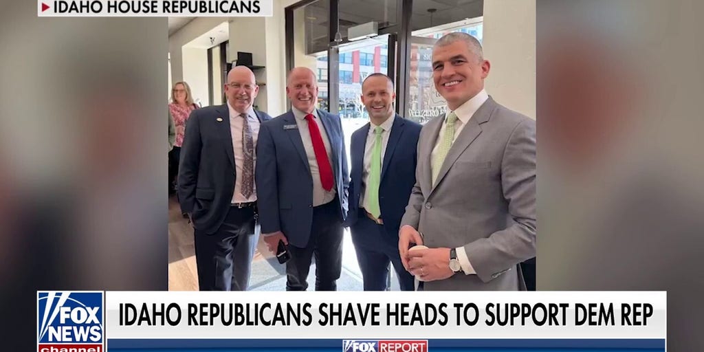 Idaho GOP lawmakers shave heads to support Dem colleague