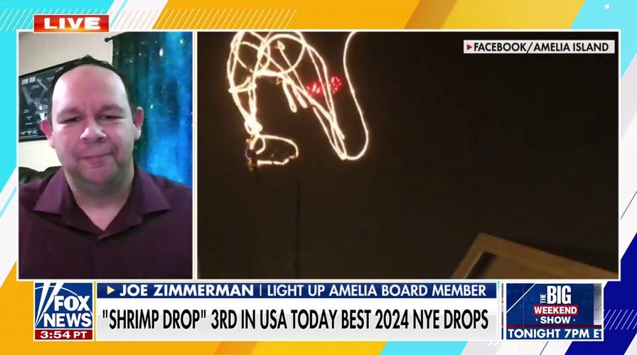 Florida town hosts New Year’s Eve ‘Shrimp Drop’
