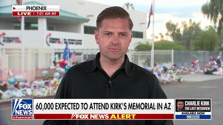 Security preps underway for Charlie Kirk memorial