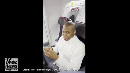 Woman accosts New York City mayor Eric Adams on airplane, accuses him of supporting 'genocide'