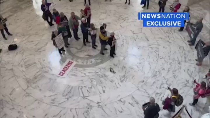 Pro-Palestinian protesters arrested in Russell Senate Office Building rotunda