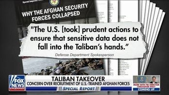 Taliban using DOD collected biometric data to find Afghans who worked alongside US: Jennifer Griffin