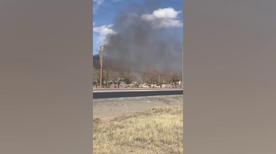 El Paso emergency crews battle inferno near El Paso International