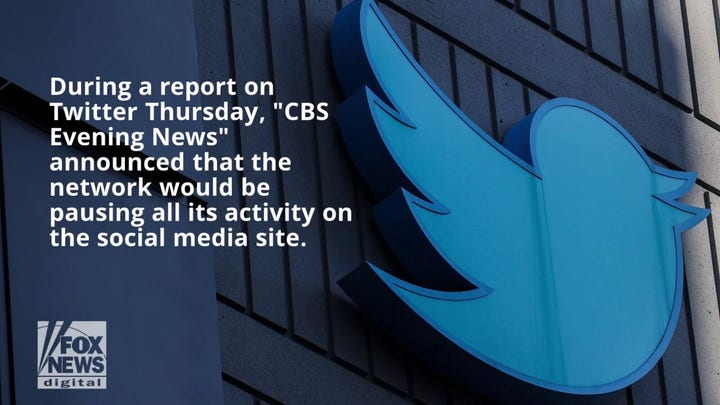 Triggered by Musk, CBS News announces it’s suspending all Twitter activity out of ‘abundance of caution’