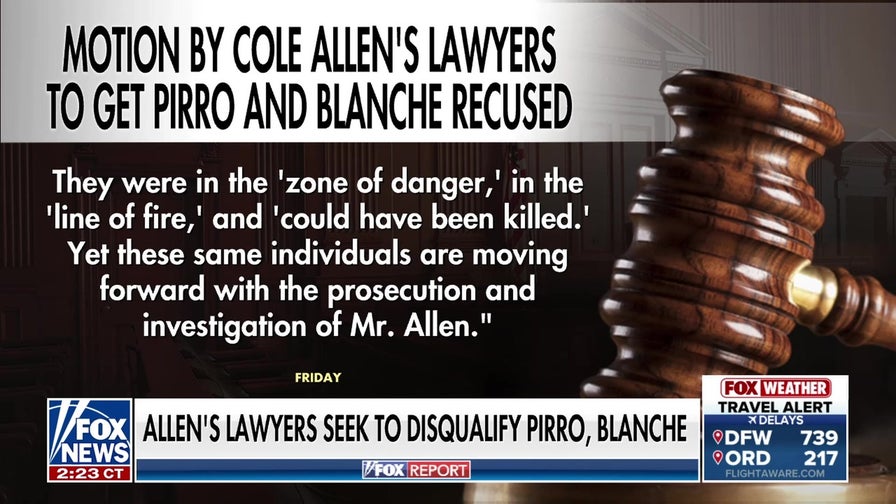 Cole Allen’s lawyers motion to recuse Pirro, Blanche from case