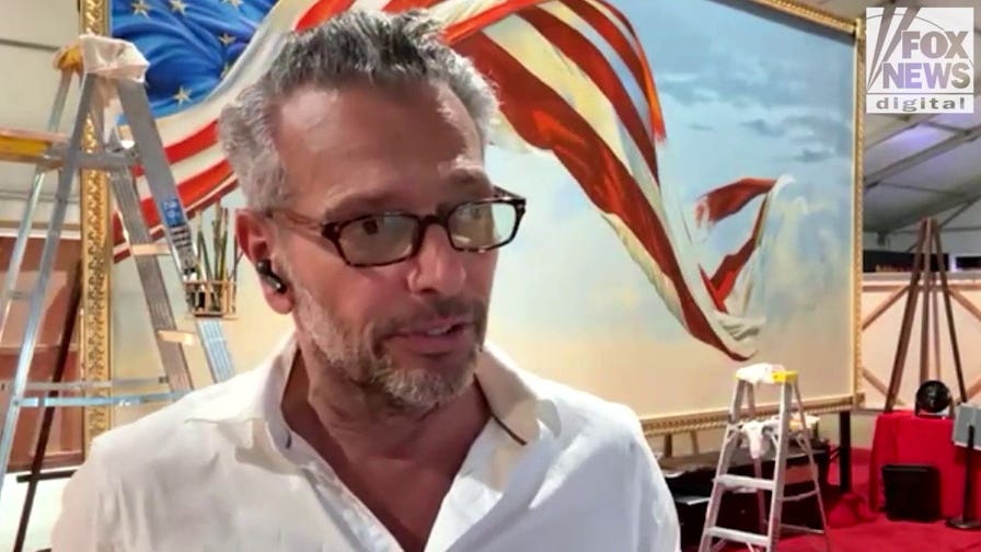 WATCH: Scott LoBaido discusses massive American flag painting for America’s 250th