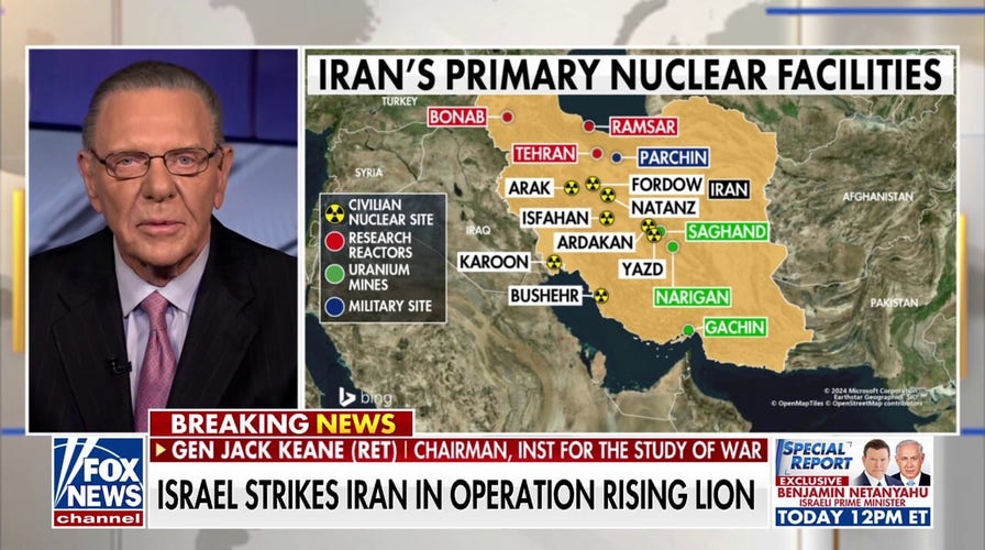  Gen. Jack Keane warns of ‘no easy targets’ for Israel due to Iran’s spread-out nuclear facilities