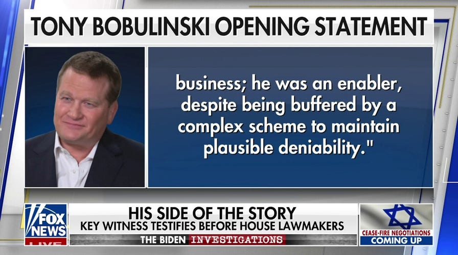 Republicans believe Tony Bobulinski's interview on Hunter Biden
