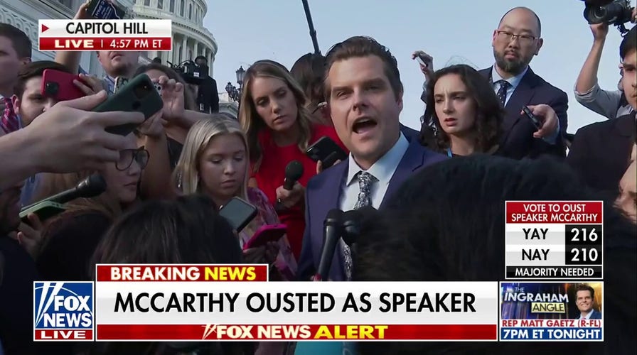 Kevin McCarthy couldn’t keep his word: Rep. Matt Gaetz